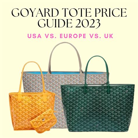 goyard tote brown|goyard tote bag price 2023.